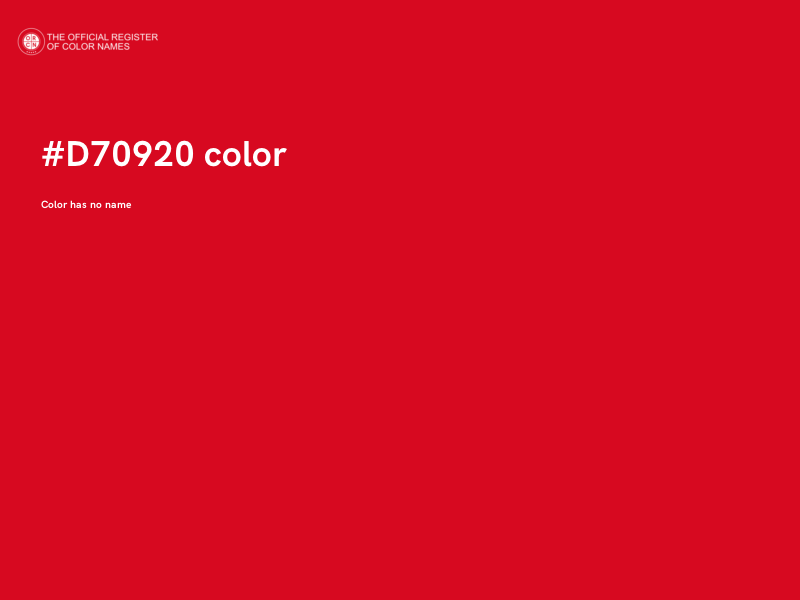 #D70920 color image