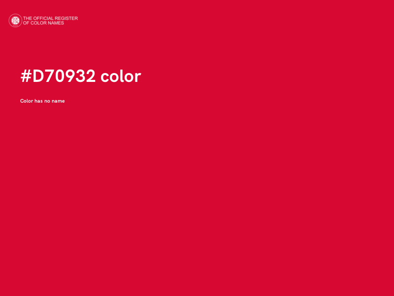 #D70932 color image