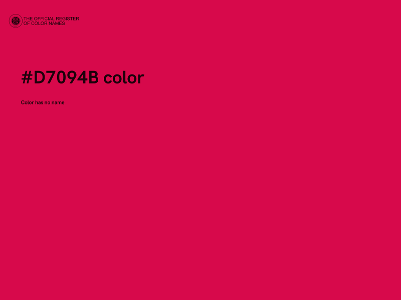 #D7094B color image
