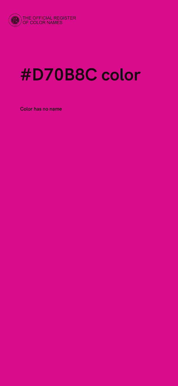 #D70B8C color image