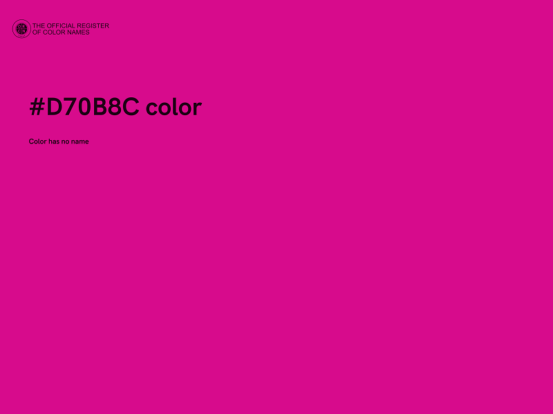 #D70B8C color image
