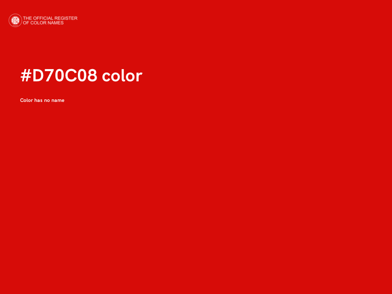 #D70C08 color image