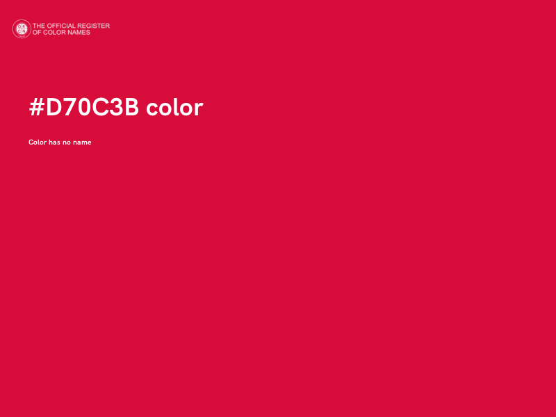 #D70C3B color image