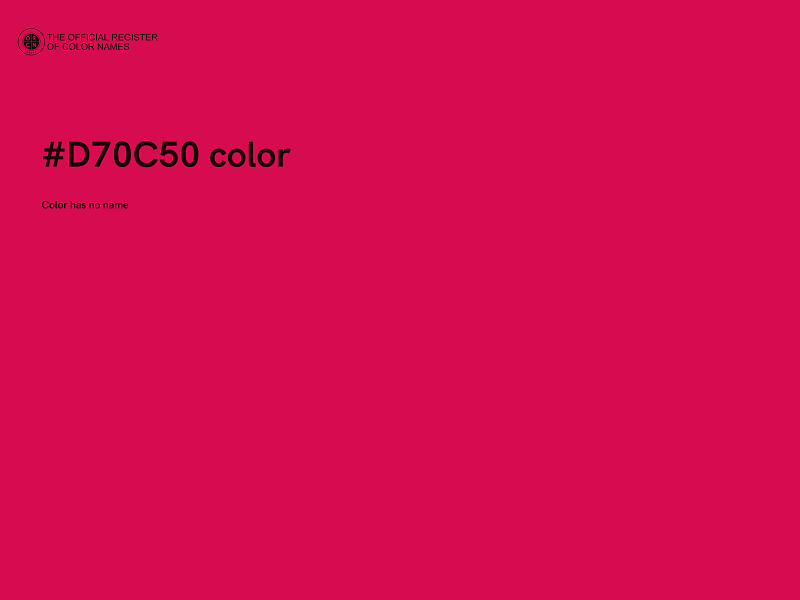 #D70C50 color image