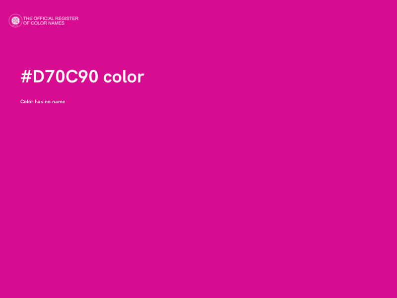 #D70C90 color image