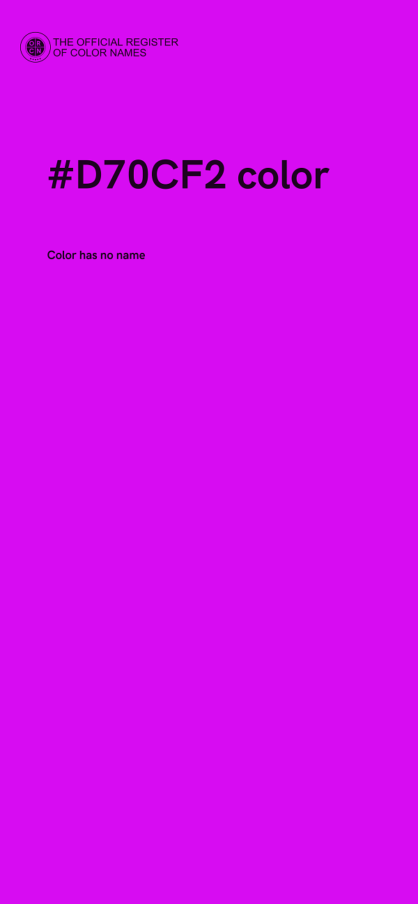 #D70CF2 color image
