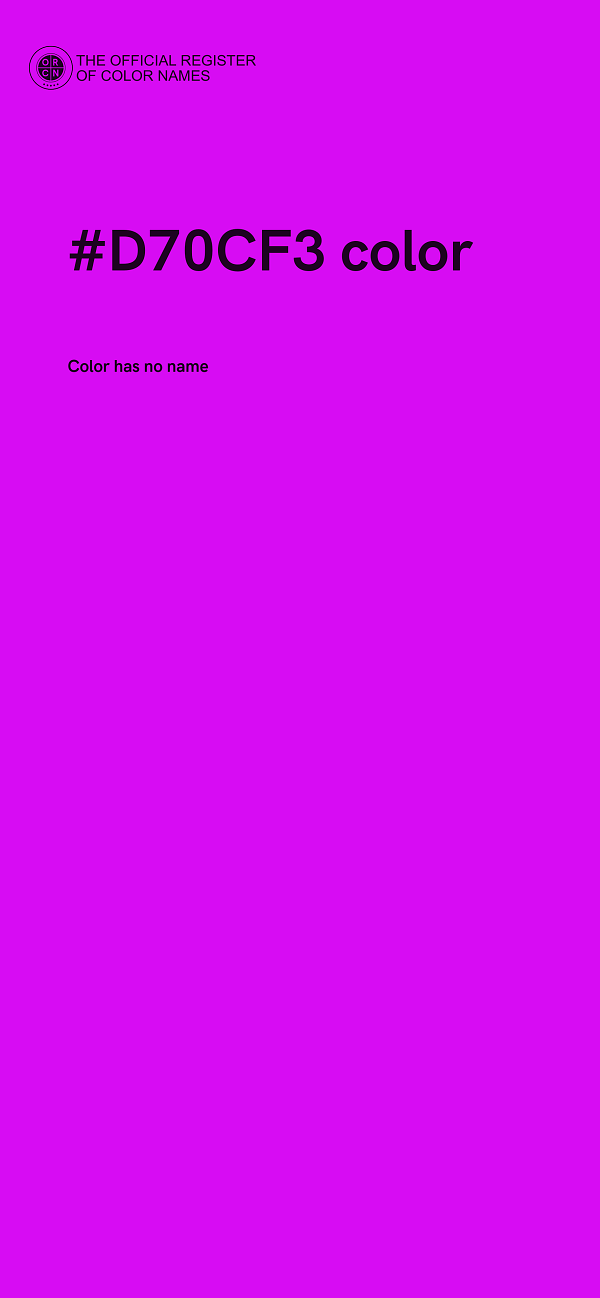 #D70CF3 color image