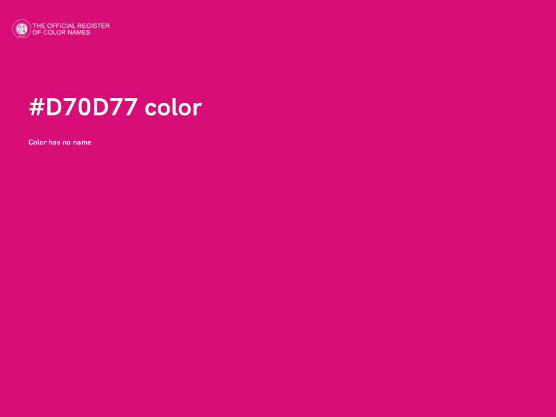 #D70D77 color image
