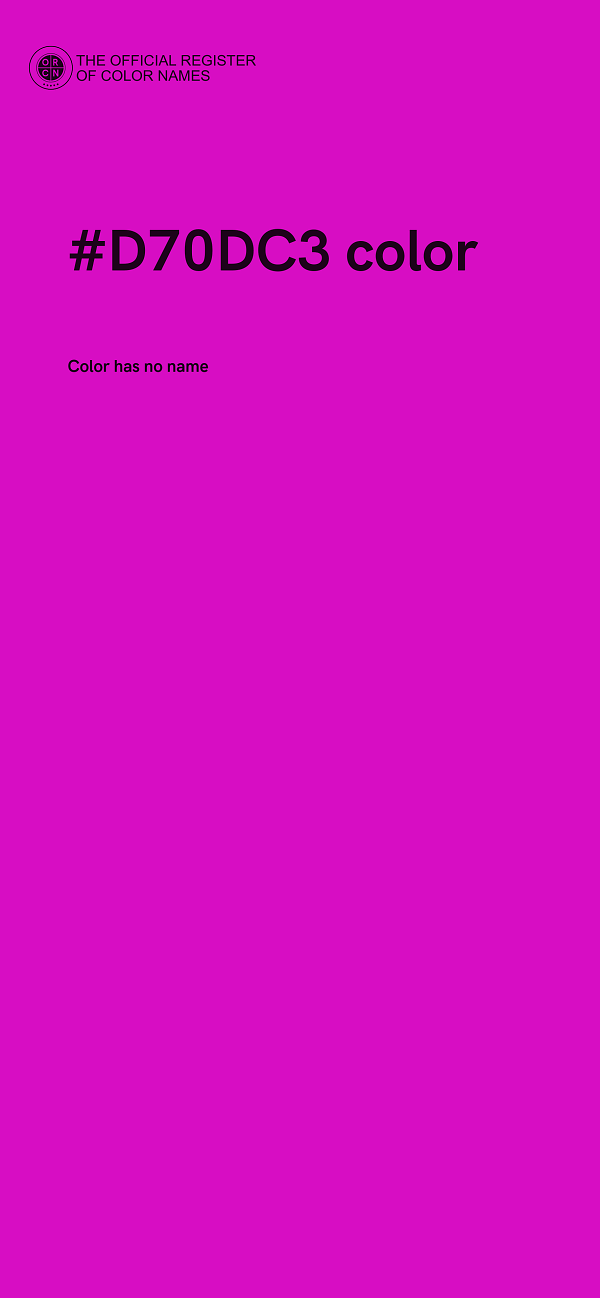 #D70DC3 color image