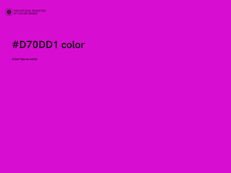 #D70DD1 color image