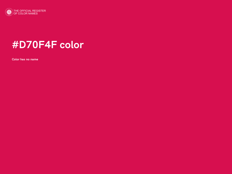 #D70F4F color image