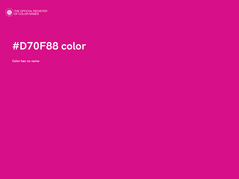 #D70F88 color image