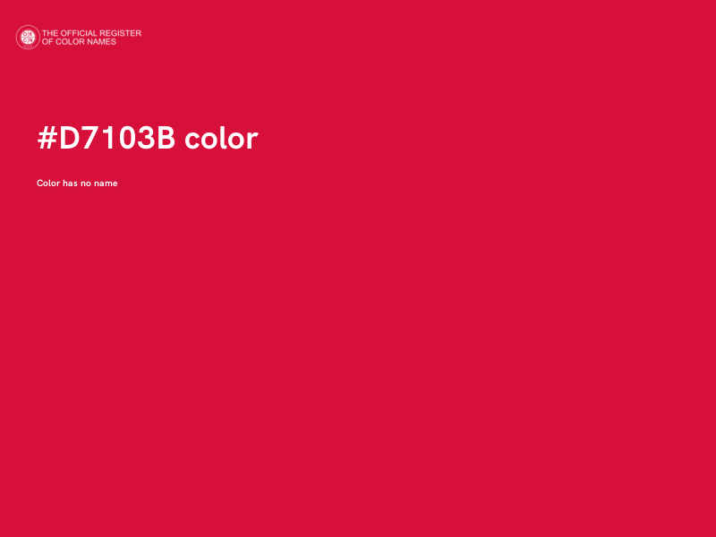 #D7103B color image