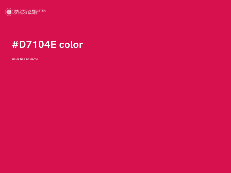 #D7104E color image