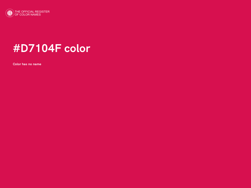 #D7104F color image