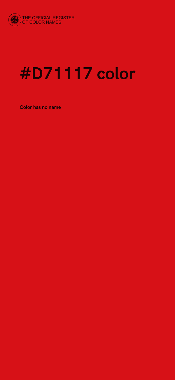 #D71117 color image