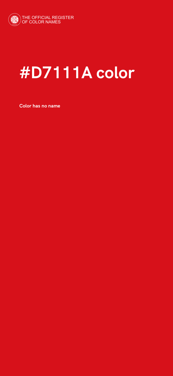 #D7111A color image