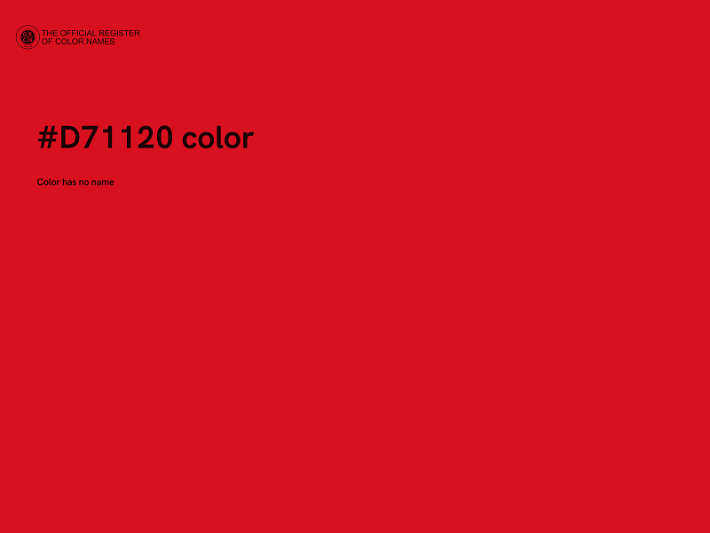 #D71120 color image