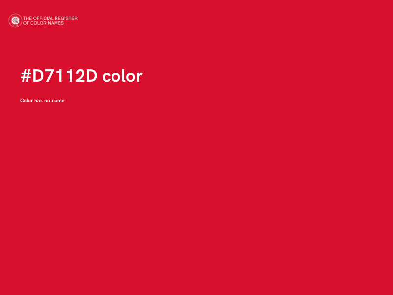 #D7112D color image