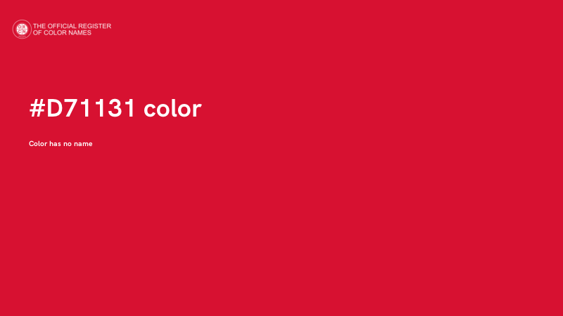 #D71131 color image