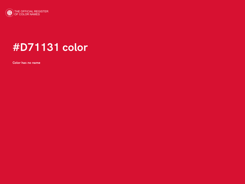 #D71131 color image