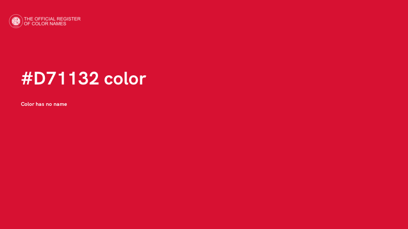 #D71132 color image