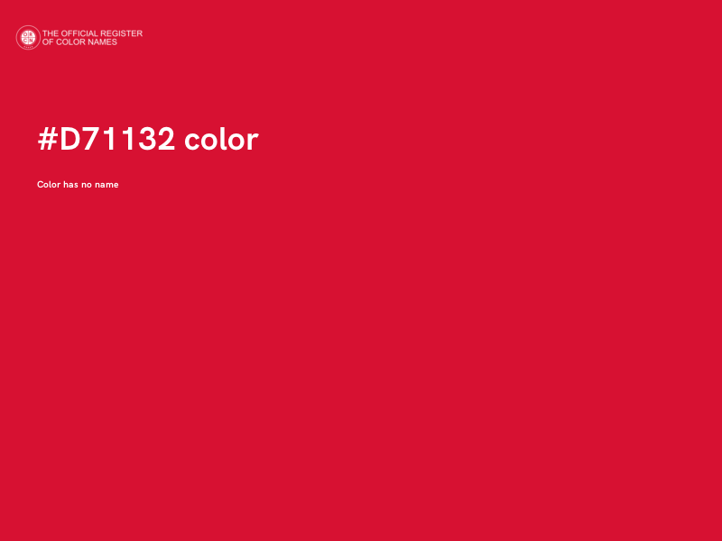 #D71132 color image