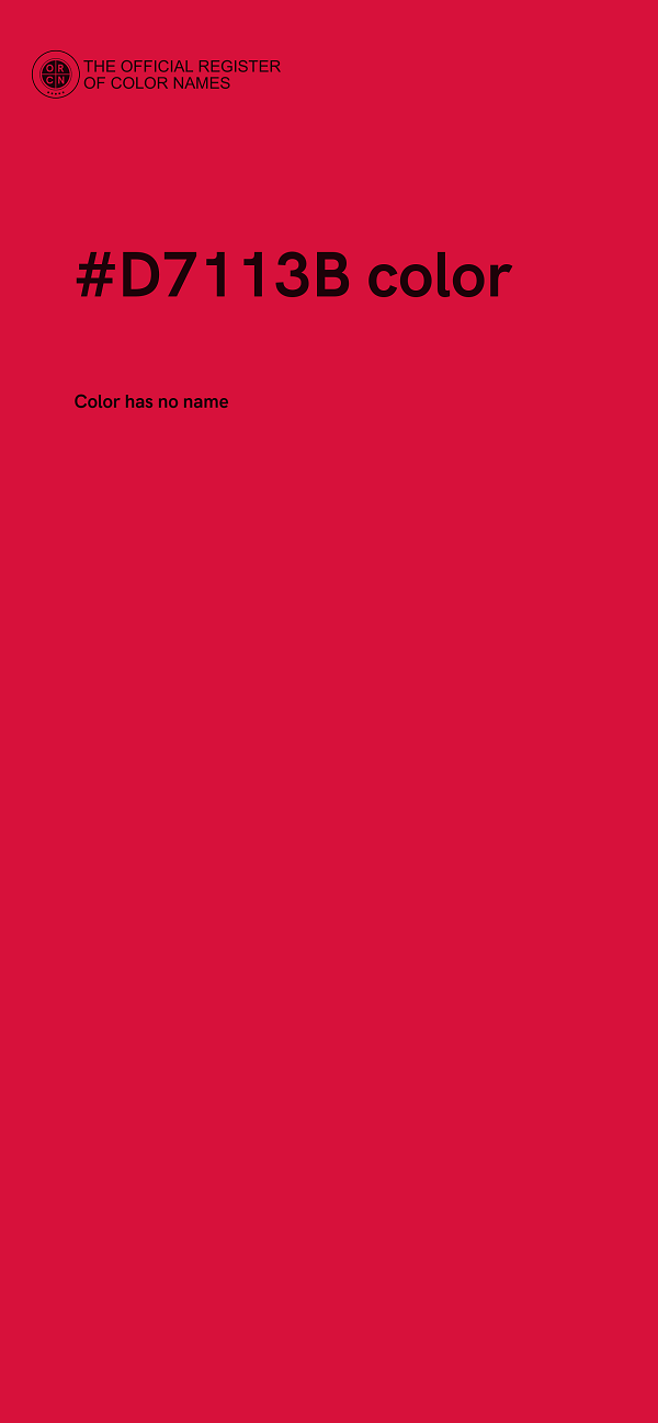 #D7113B color image