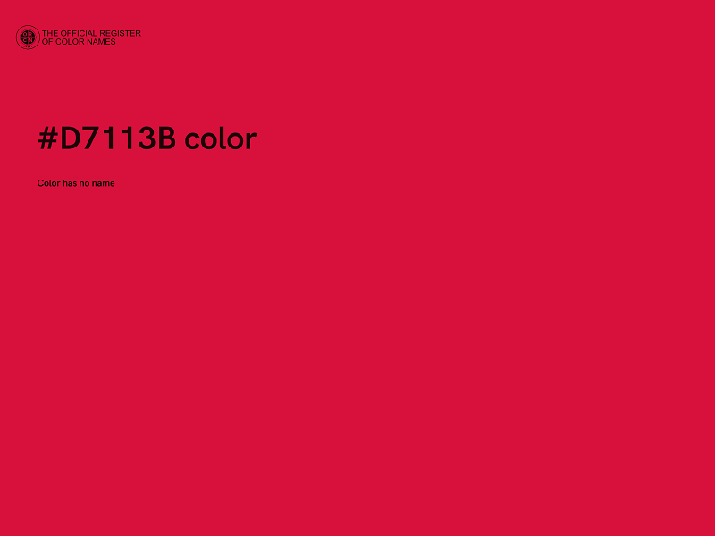 #D7113B color image