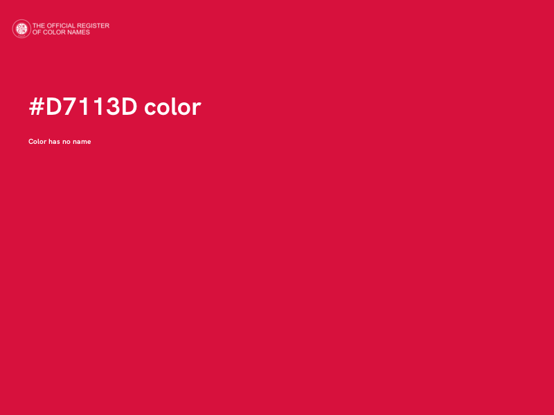 #D7113D color image