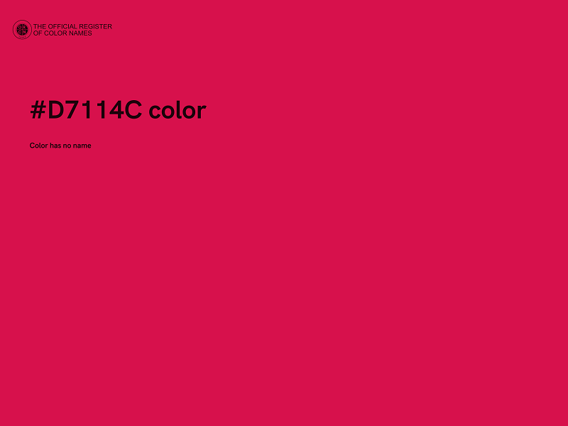 #D7114C color image