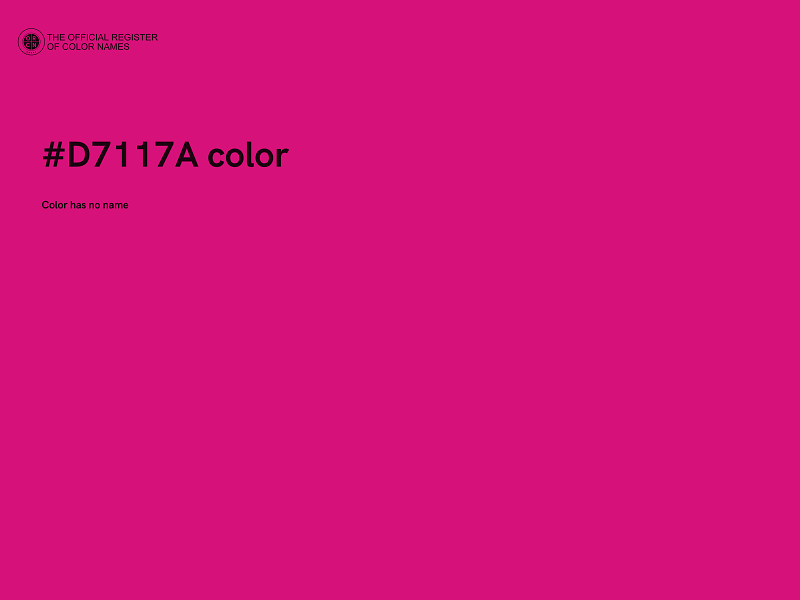 #D7117A color image