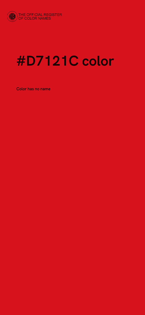 #D7121C color image