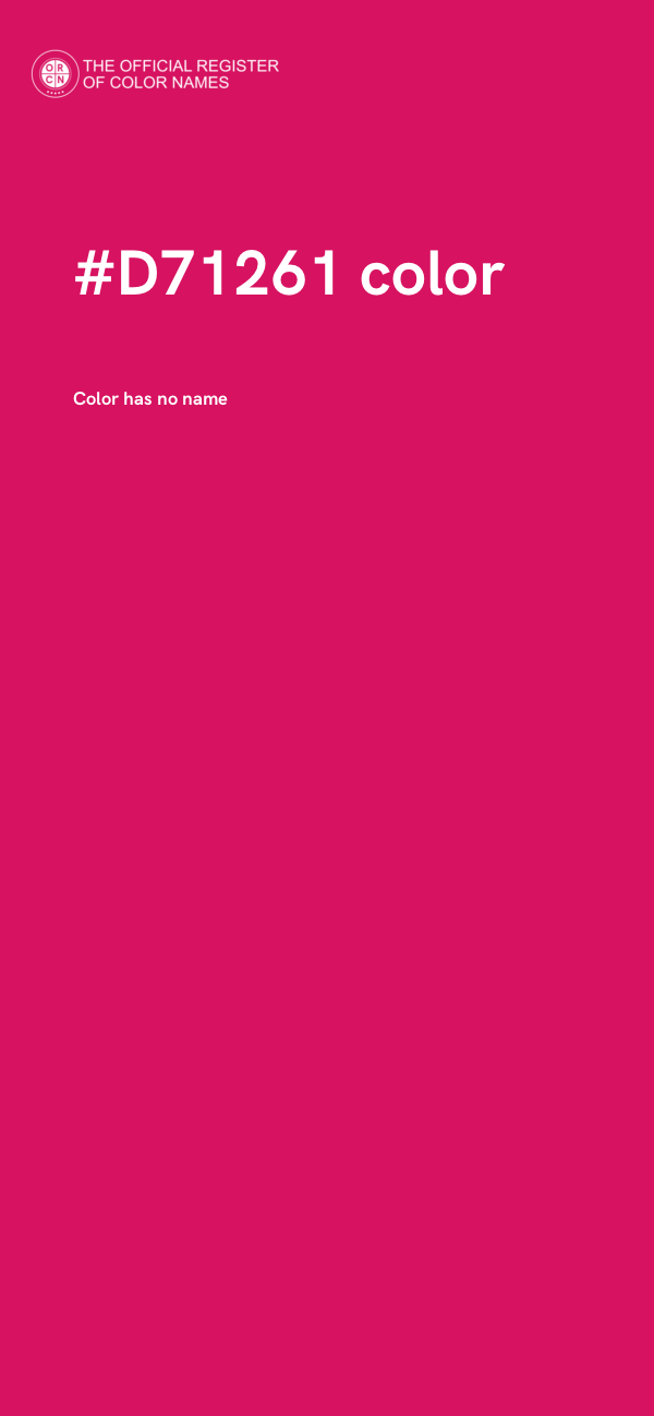 #D71261 color image