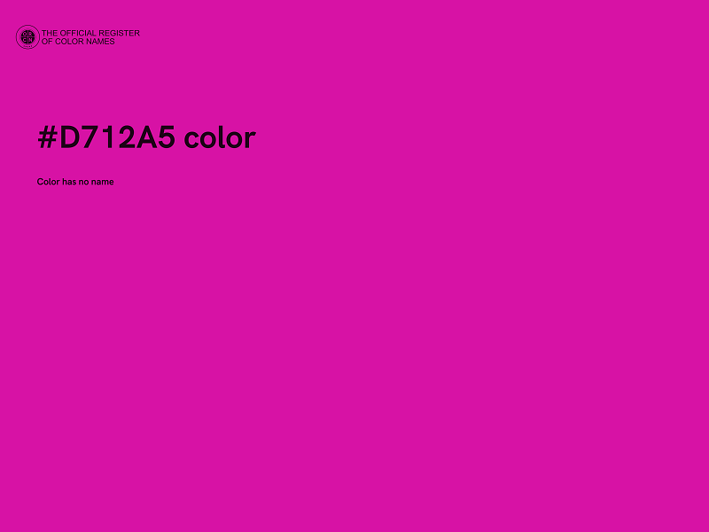 #D712A5 color image