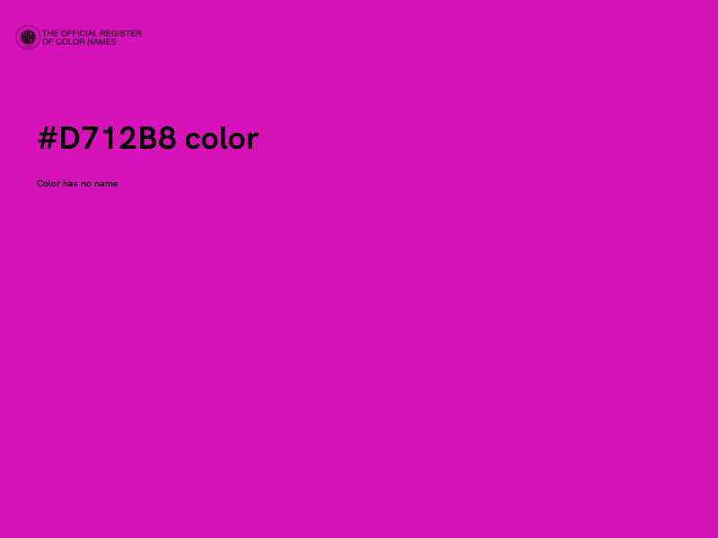 #D712B8 color image