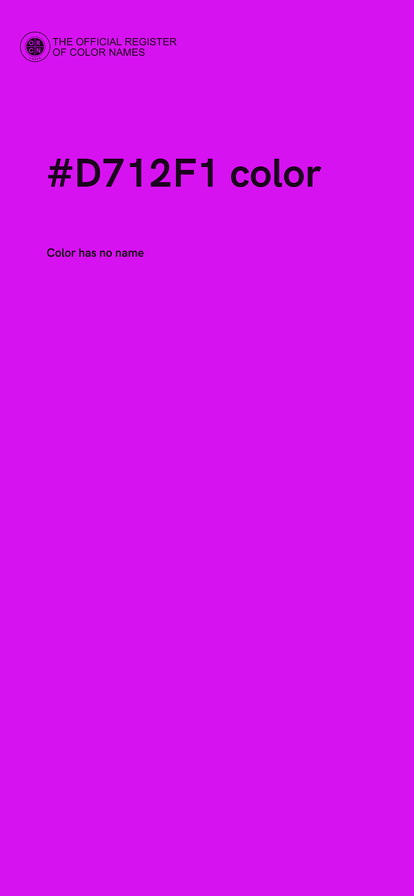 #D712F1 color image