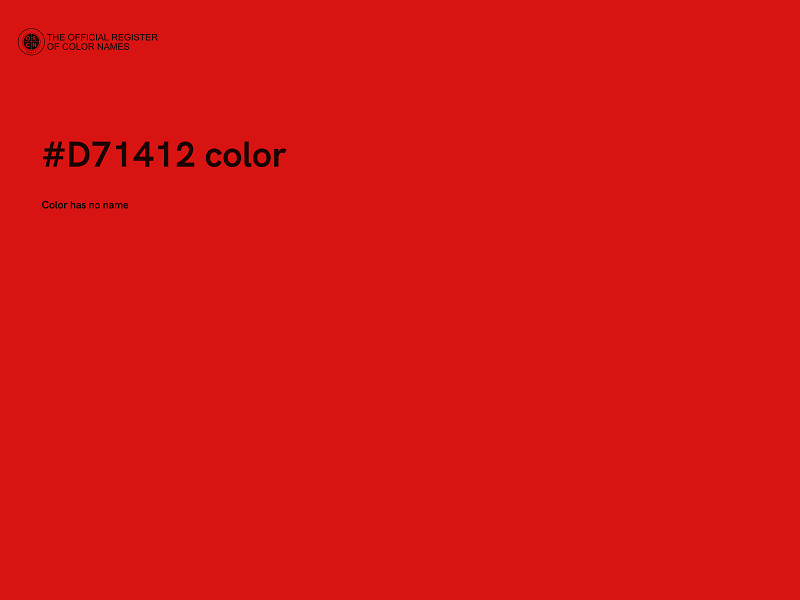 #D71412 color image