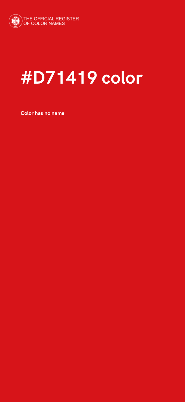 #D71419 color image