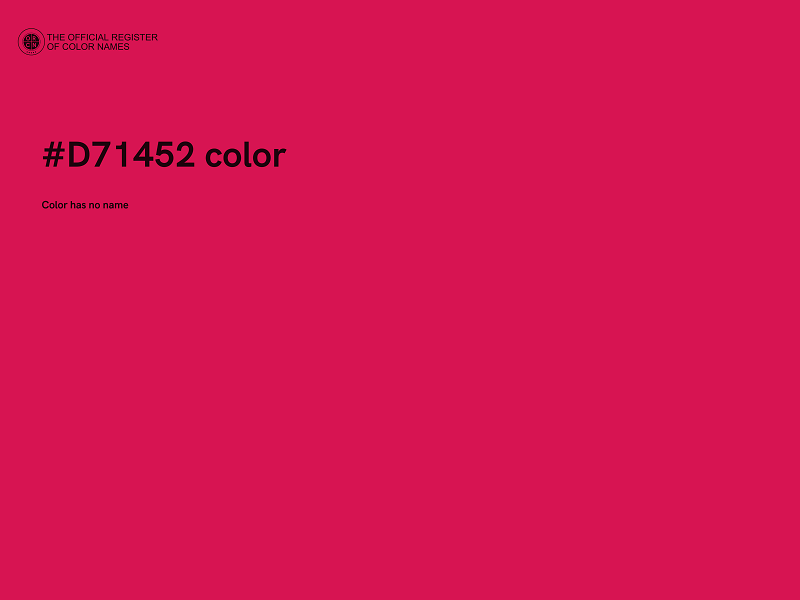 #D71452 color image