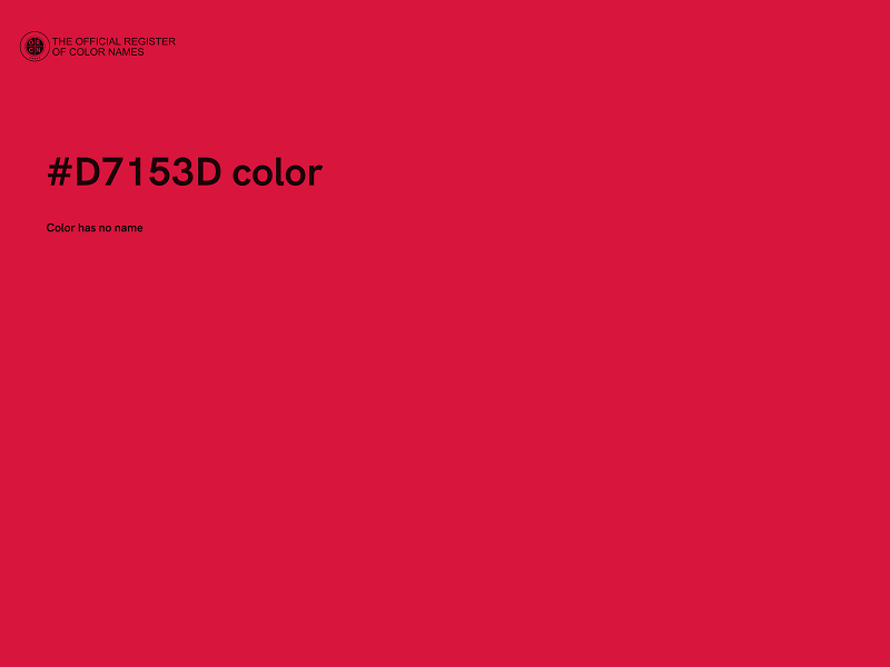 #D7153D color image