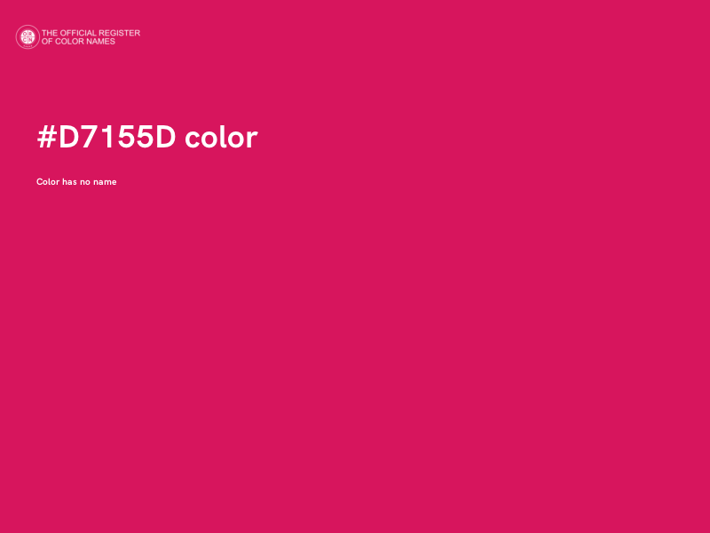 #D7155D color image
