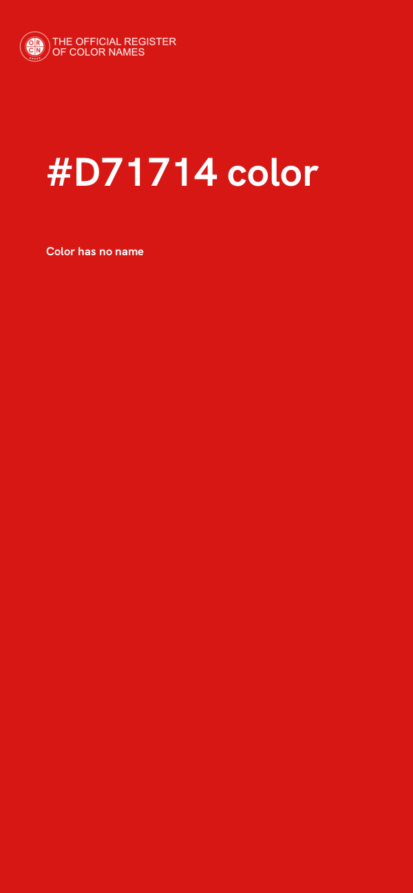 #D71714 color image