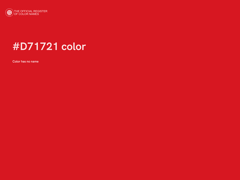 #D71721 color image