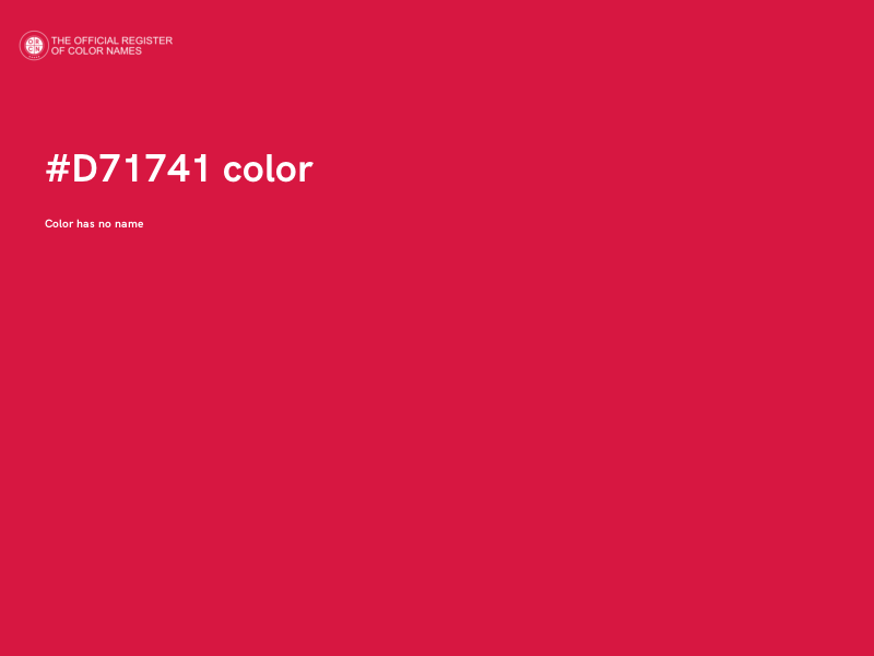 #D71741 color image