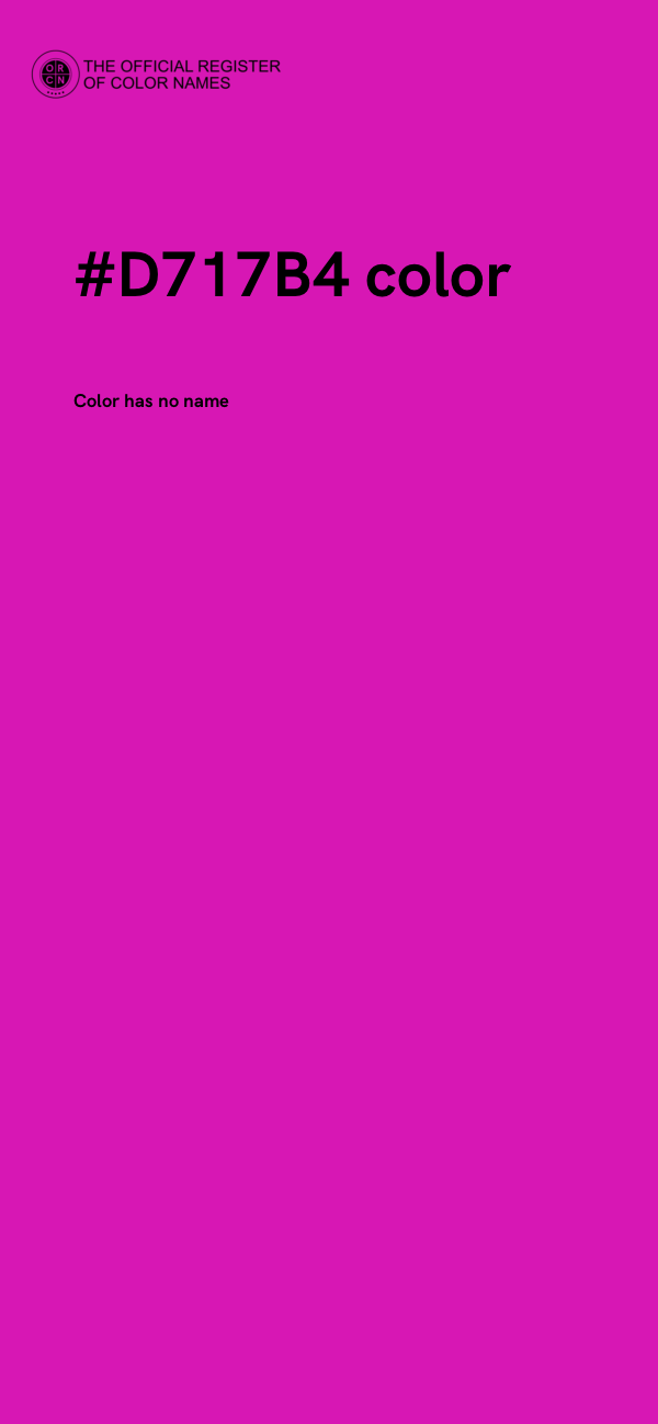 #D717B4 color image