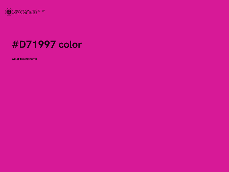 #D71997 color image