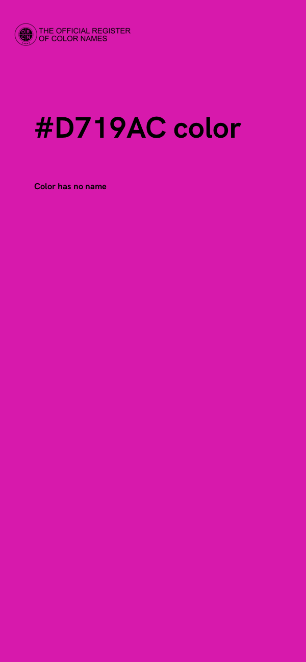 #D719AC color image
