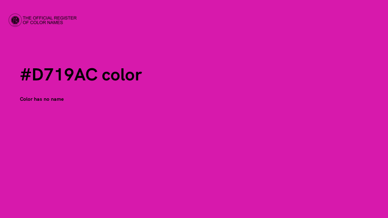 #D719AC color image