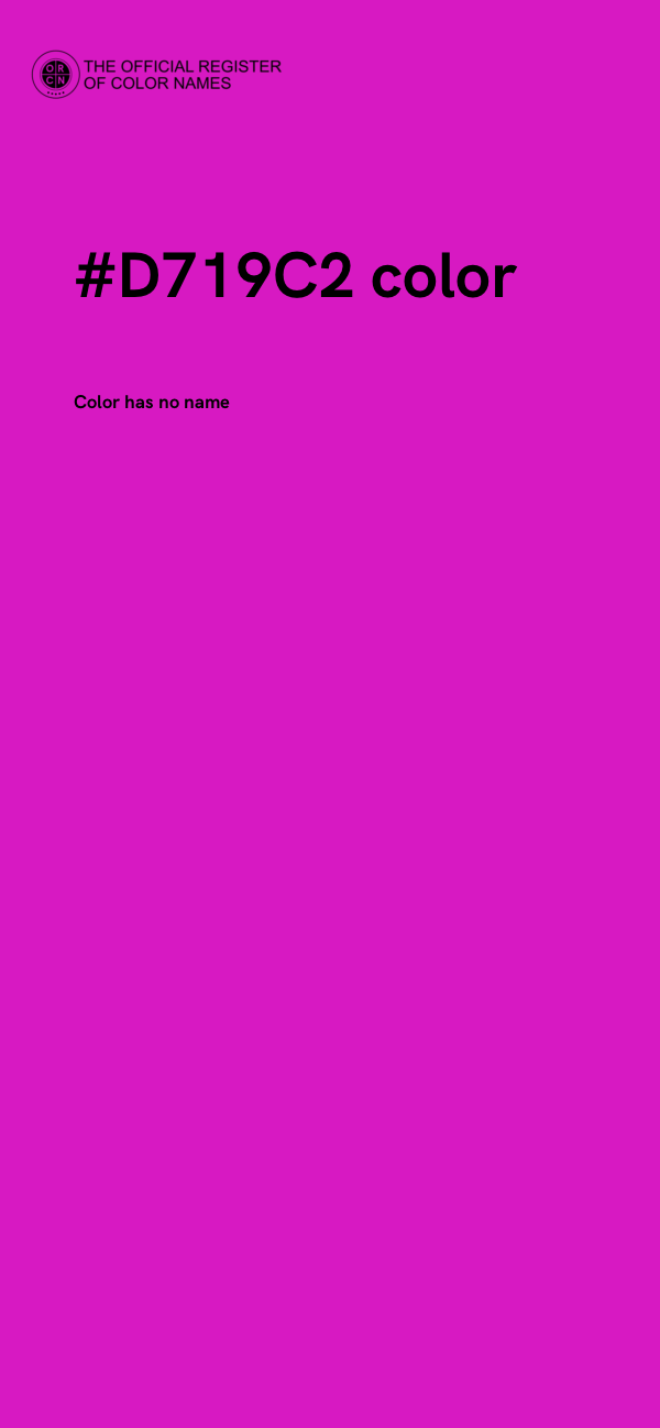 #D719C2 color image